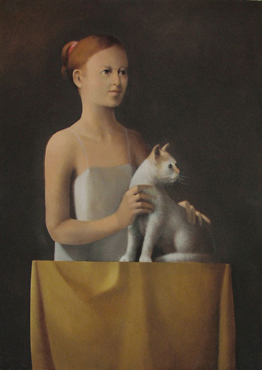 Ragazza con gatto 2
